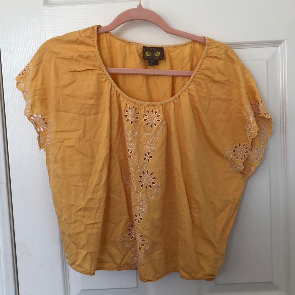 Floral Yellow Blouse